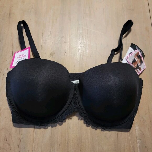 Maidenform Self Expressions Multi-Way Push Up Underwire Black Bra Padded 38D NWT - Picture 1 of 12